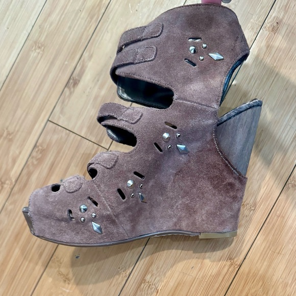 New Sam Edelman kinley wedge platform sandals - Picture 9 of 12